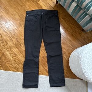 Levi Black Cotton W34 L32 Slim Jeans